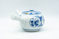 Tezumi — Japanese Kyusu - Flowers and Villagers Porcelain Arita-yaki Debeso Teapot - 300ml — side view showing the spout