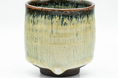 Japanese Teacup - Beige Hare's Fur Drip-Glazed Yunomi - 130ml - Tezumi