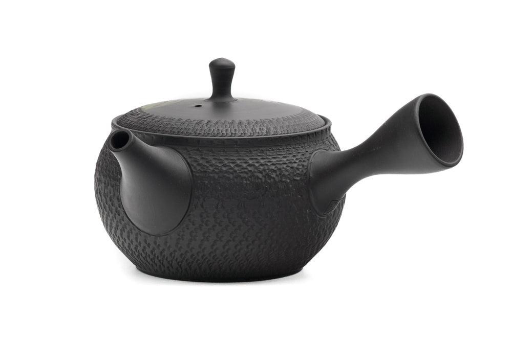 Japanese Kyusu - 玉光 Gyokko Kiln - Red Camellias Kokudei Tokoname Teapot - 300ml