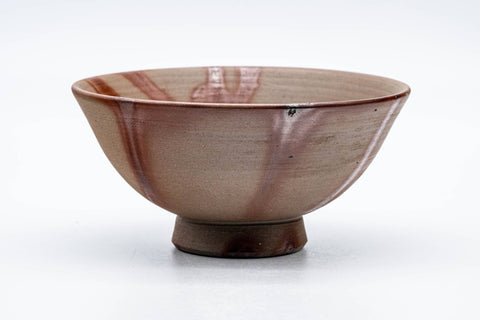 Tezumi — Japanese Matcha Bowl - Hidasuki Rice Straw Bizen-yaki Chawan - 150ml — front view from another angle
