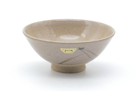 Japanese Matcha Bowl - Abstract Beige Glazed Summer Chawan - 250ml