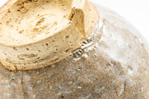 Japanese Teacups - Set of 4 Beige Drip-Glazed Hagi-yaki Yunomi- 120ml