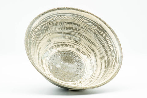 Japanese Matcha Bowl - Floral Mishima Komogai-gata Korean-style Chawan - 200ml