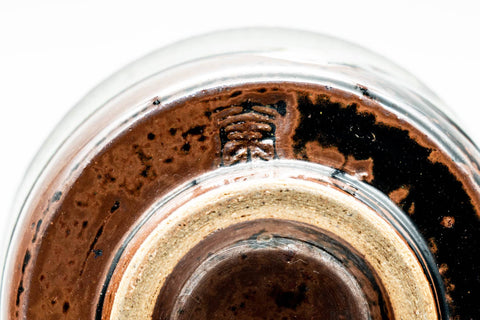 Japanese Teacup - Brown Beige Hare's Fur Glazed Yunomi - 100ml