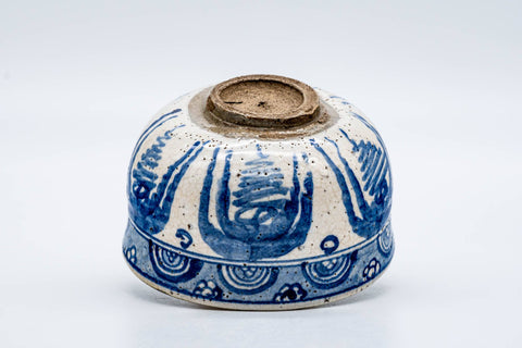 Japanese Matcha Bowl - Antique Geometric Vietnamese-style Chawan - 200ml