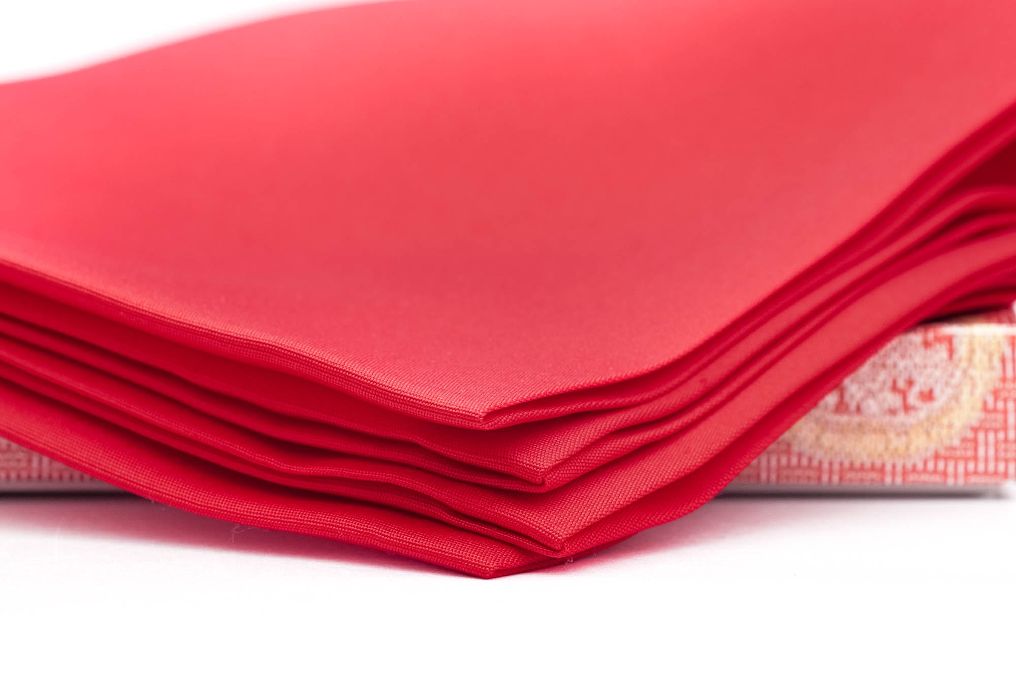 Japanese Fukusa - 7号 Red Silk Shioze Purifying Cloth