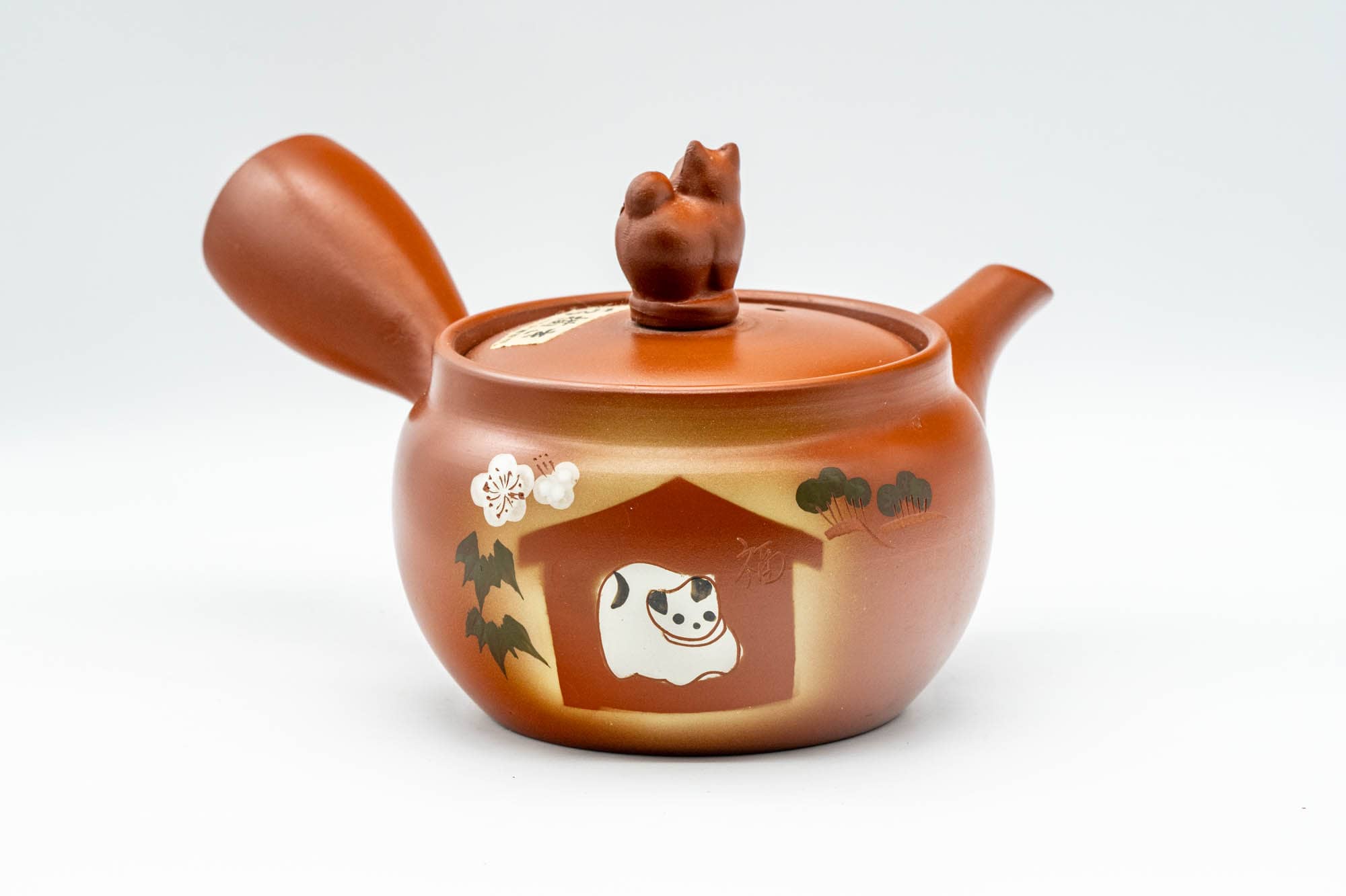 Japanese Kyusu - House Cat Tokoname-yaki Teapot - 330ml - Tezumi