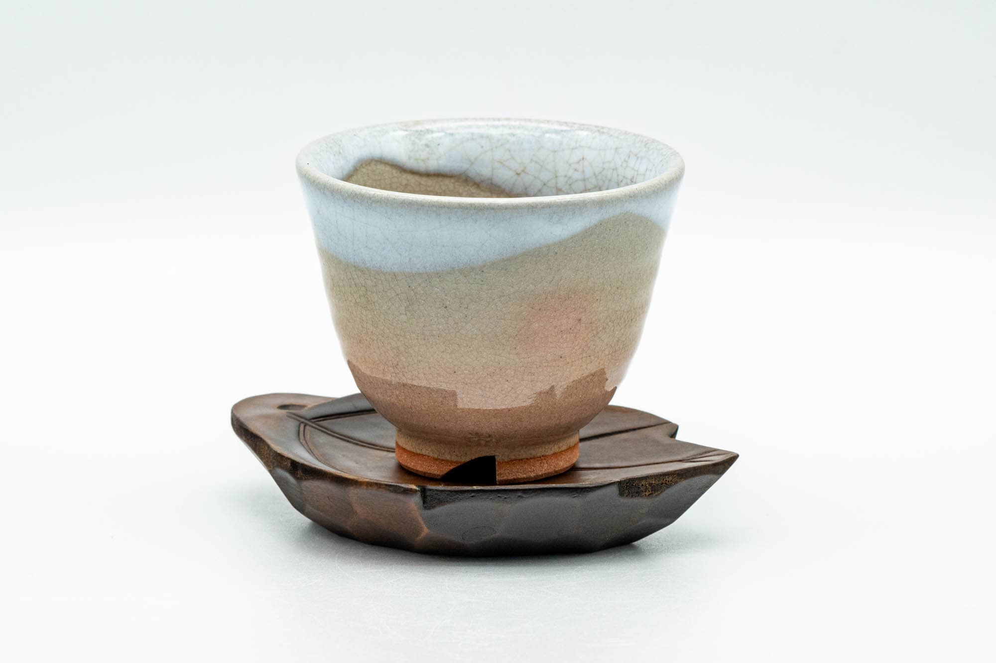 Japanese Chataku - Set of 5 Leaf-shaped Wooden Tea Saucers - Tezumi