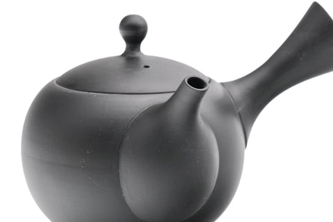 Black Kokudei Tokoname Mesh Filter Teapot - 300ml