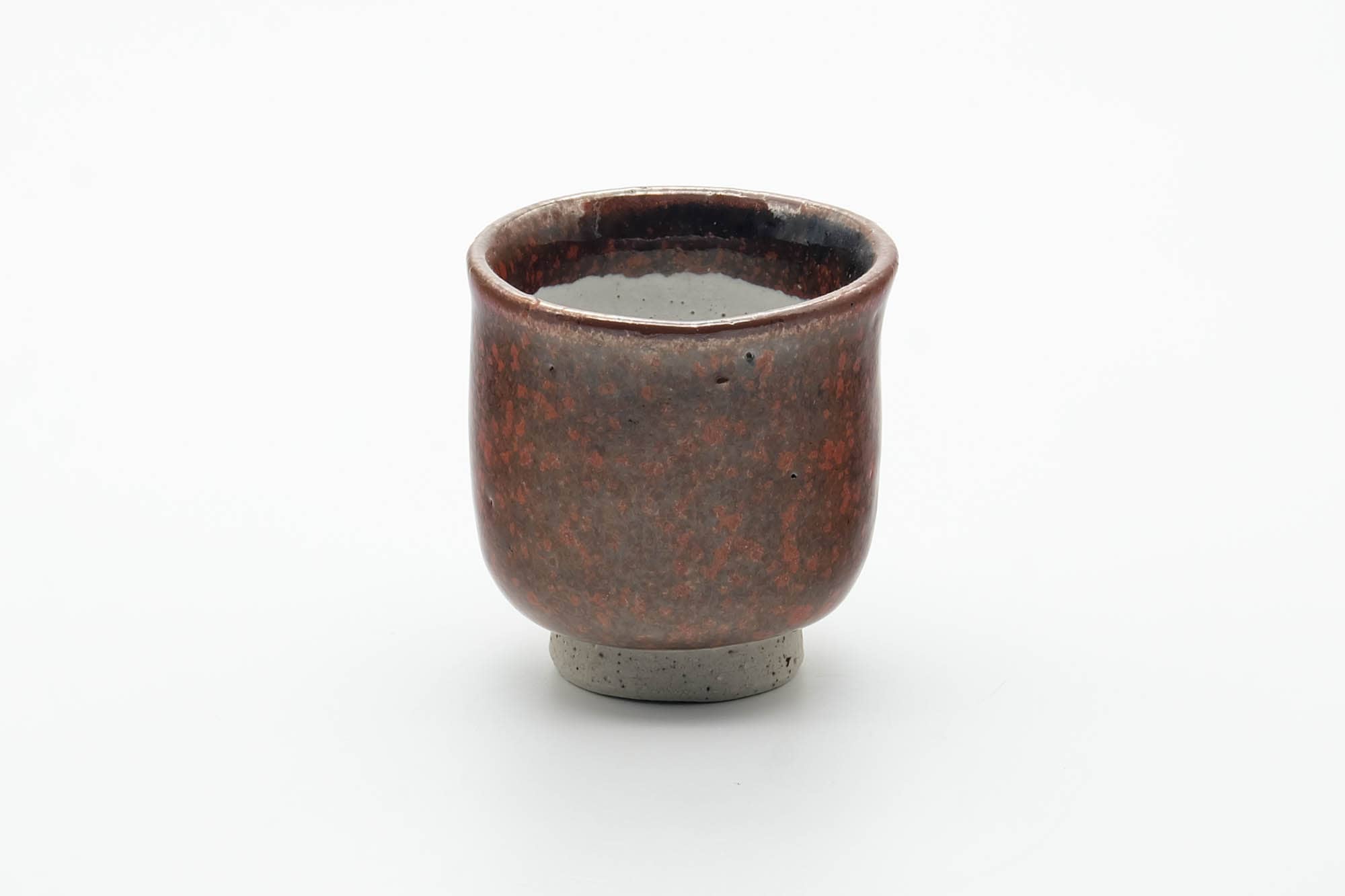 Japanese Teacup - Brown Red Speckled Yunomi - 100ml