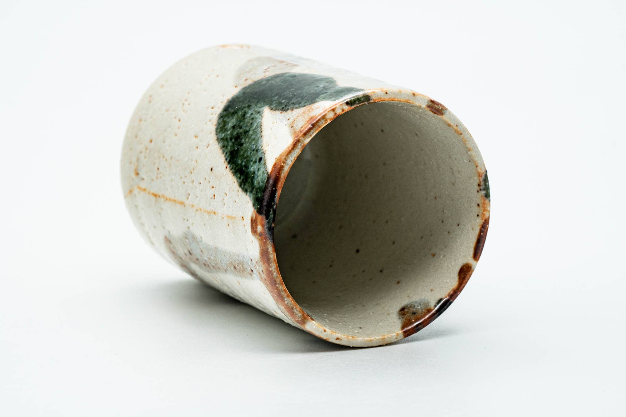 Japanese Teacup - Abstract Shino Glazed Mino-yaki Yunomi - 140ml