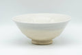Japanese Matcha Bowl - White Shino Glazed Hira-gata Summer Chawan - 150ml - Tezumi