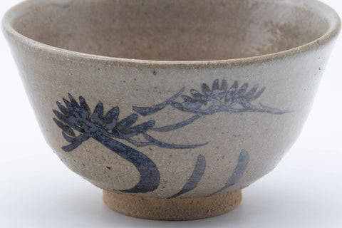 Japanese Matcha Bowl - Abstract Beige Glazed Karatsu-yaki Chawan - 300ml