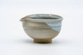 Tezumi — Japanese Katakuchi - Beige White Glazed Hagi-yaki Yuzamashi Water Cooler - 100ml — three-quarter view
