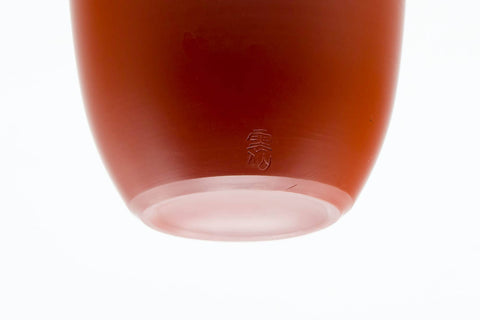 Japanese Teacup - Smooth Red Shudei Tokoname-yaki Yunomi - 120ml