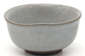 Tezumi — Japanese Teacups - Pair of Grey Celadon Yunomi - 170ml — top-down view of the interior