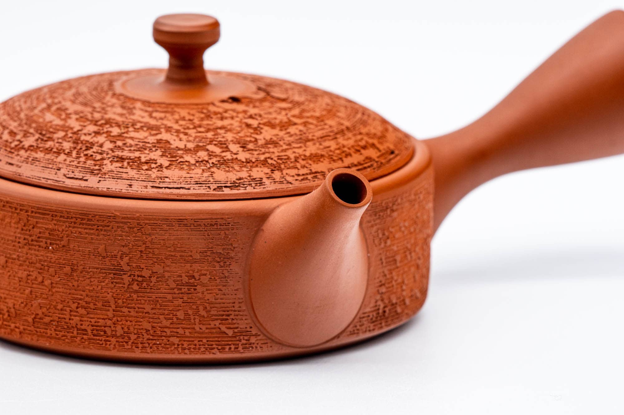 Japanese Kyusu - 玉光 Gyokko Kiln - Flat Matsugawa Shudei Tokoname-yaki Ceramic Teapot - 140ml