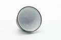 Tezumi — Japanese Teacup - Plum Blossom Ryokudei Tokoname White Inner-Glazed Yunomi - 60ml — three-quarter view