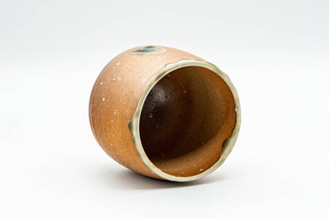 Japanese Teacup - Green Glazed Shigaraki-yaki Yunomi - 150ml