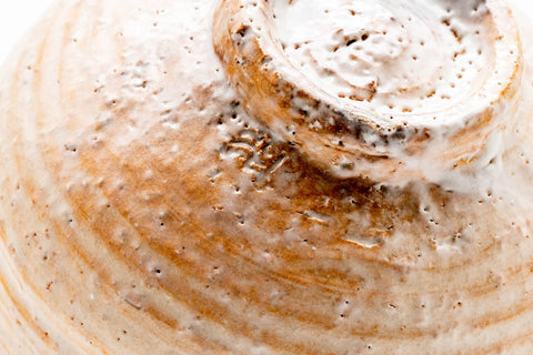 Beige White Hagi Chawan