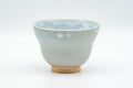 Japanese Teacup - Beige White Drip-Glazed Hagi-yaki Yunomi - 80ml - Tezumi