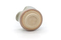 Tezumi — Japanese Katakuchi - Hagi-yaki Yuzamashi Water Cooler - 280ml — closeup of the glaze