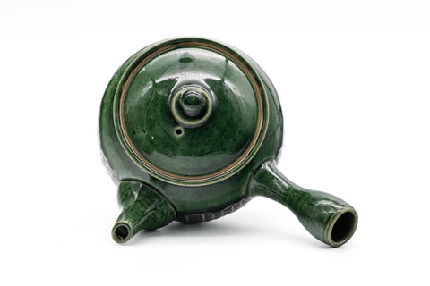 Green Oribe Slip Inlay Tokoname Teapot - 280ml