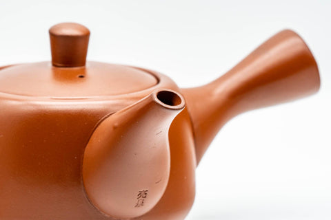 Japanese Kyusu - Engraved Village Tokoname-yaki Debeso Teapot - 275ml - Tezumi