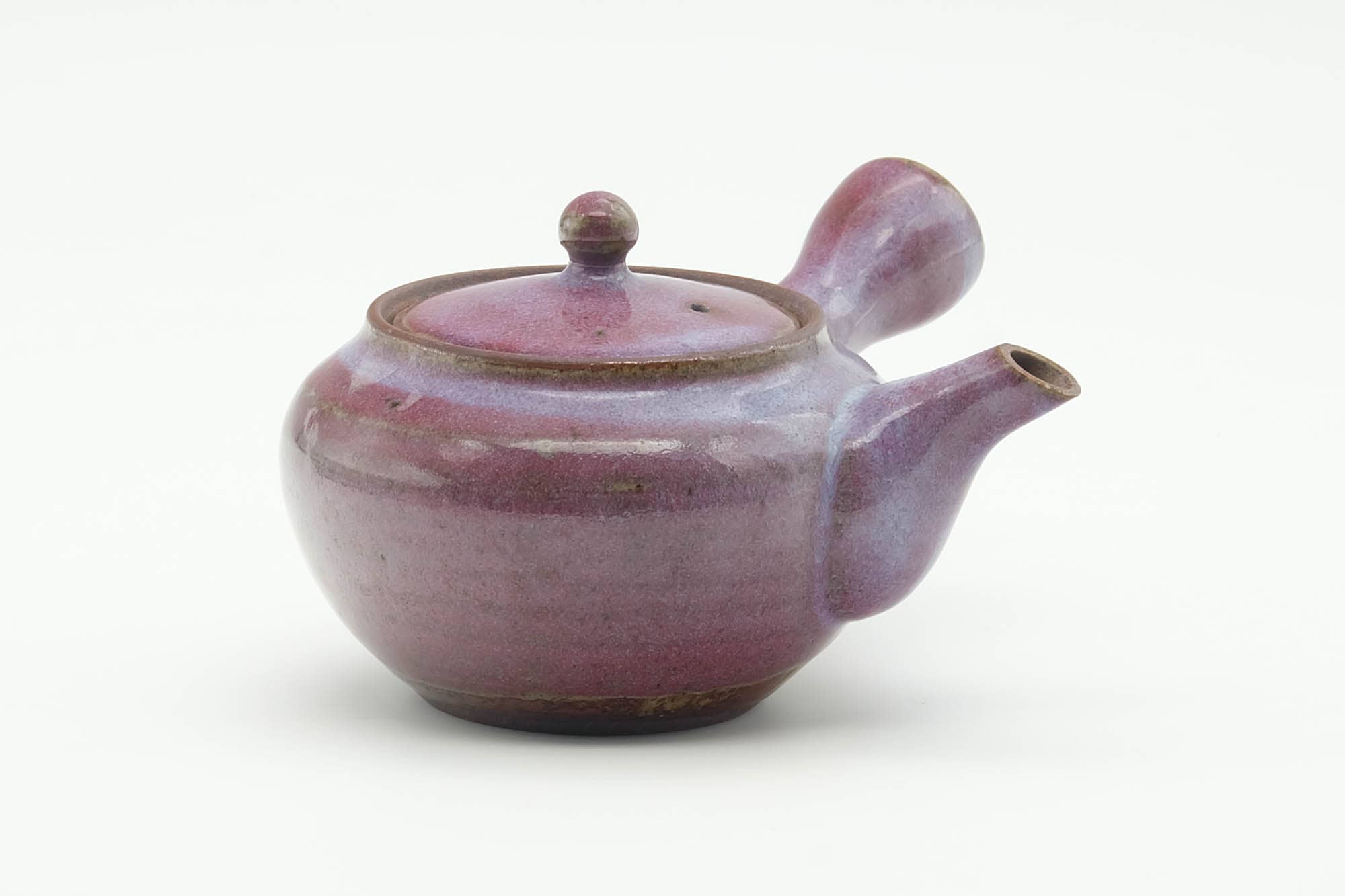 Japanese Kyusu - Purple Milky Glazed Ceramic Filter Teapot - 200ml