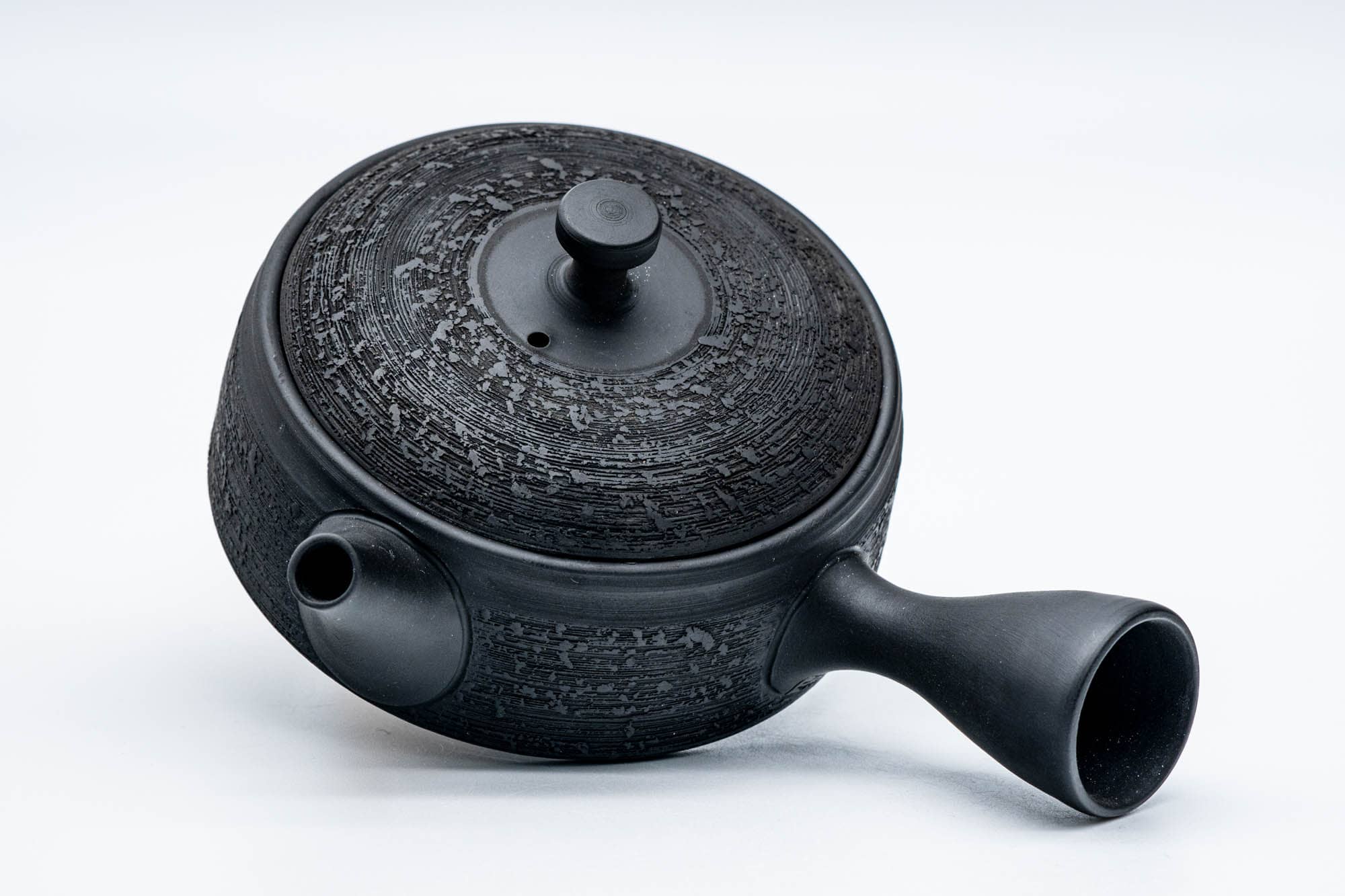 Japanese Kyusu - 玉光 Gyokko Kiln - Flat Matsugawa Kokudei Tokoname-yaki Ceramic Teapot - 140ml