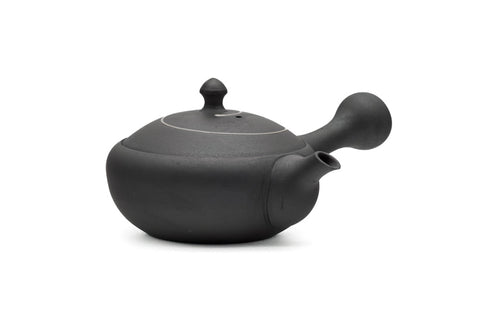 Dark Grey Spiraling Tokoname Teapot - 150ml