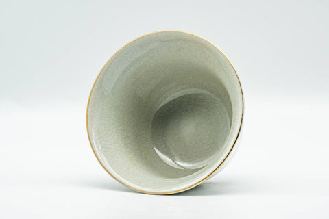 Japanese Teacup - Floral Red White Kutani-yaki Yunomi - 100ml