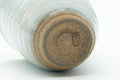 Tezumi — Japanese Teacup - Grey Glazed Spiraling Yunomi - 120ml — inverted showing the foot ring