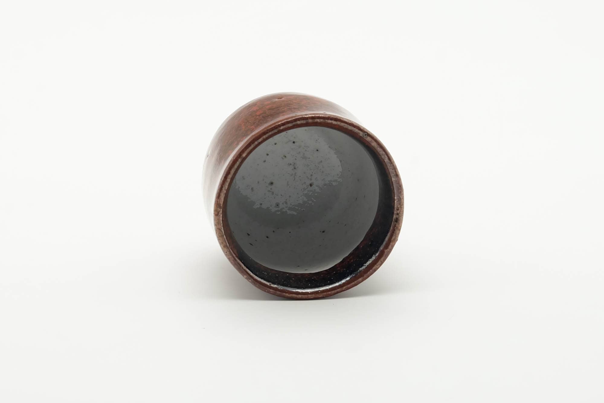Japanese Teacup - Brown Red Speckled Yunomi - 100ml