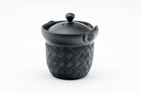 Black Checkered Kokudei Tokoname Chaho Teapot - 200ml
