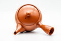Tezumi — Japanese Kyusu - Large Mountain Engraved Tokoname-yaki Teapot - 550ml — interior view showing the filter