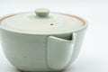 Japanese Houhin - Grey White Hakeme Ceramic Filter Handleless Teapot - 150ml - Tezumi