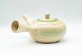 Japanese Kyusu - Lime Green Glazed Obi-ami 360-Degree Filter Teapot - 350ml - Tezumi