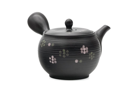 Black Floral Tokoname Teapot - 320ml