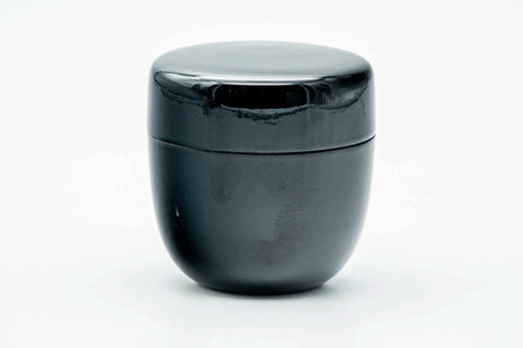 Japanese Natsume - Large Black Lacquer Matcha Tea Caddy - 110ml