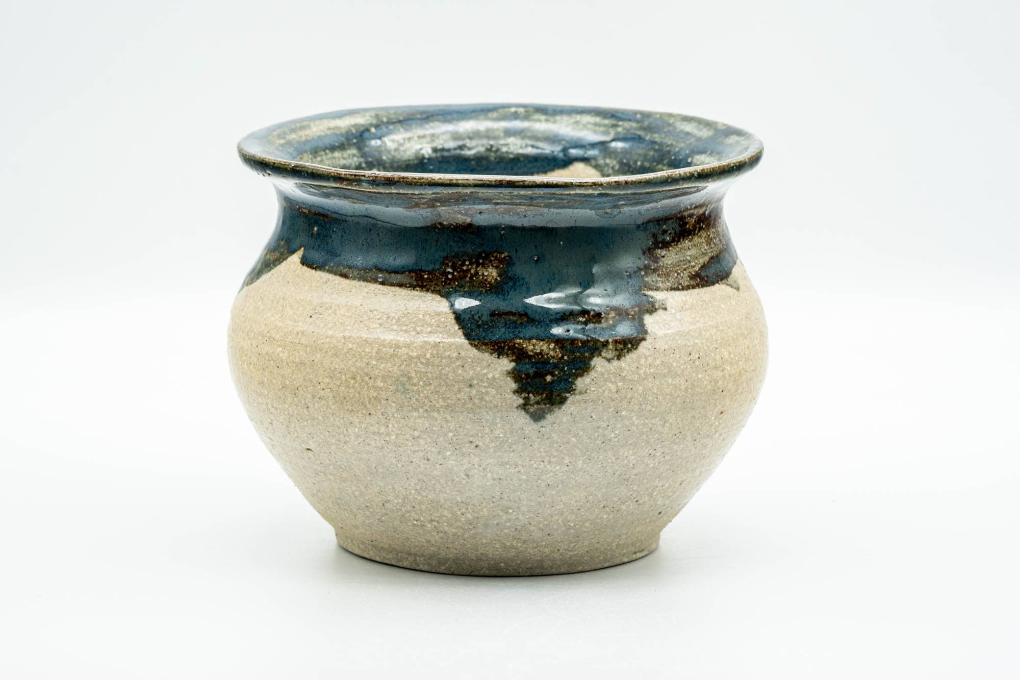 Japanese Kensui - Green Drip-Glazed Tea Ceremony Water Bowl - 500ml - Tezumi