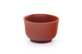 Tezumi — Japanese Katakuchi - Mountainous Red Shudei Tokoname-yaki Water Cooler - 120ml — tipped to show the interior