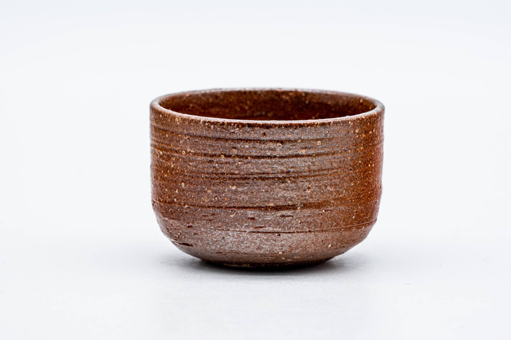Japanese Teacup - Brown Stoneware Shigaraki-yaki Guinomi - 50ml