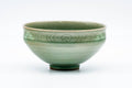 Tezumi — Japanese Matcha Bowl - Green Celadon Tenmoku Chawan - 200ml — front view from another angle