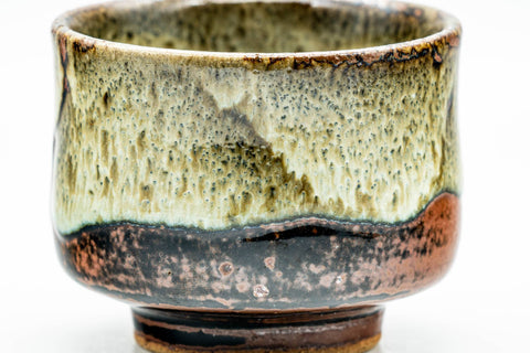 Japanese Teacup - Brown Beige Hare's Fur Glazed Yunomi - 100ml