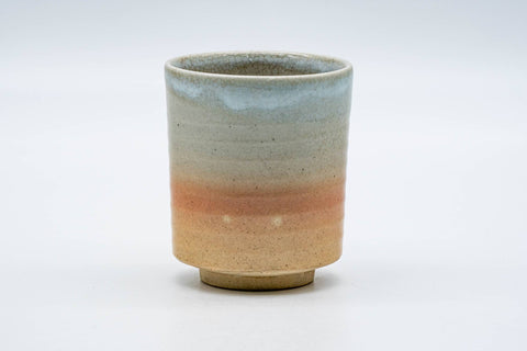 Japanese Teacup - Beige Pink White Glazed Hagi-yaki Yunomi - 200ml