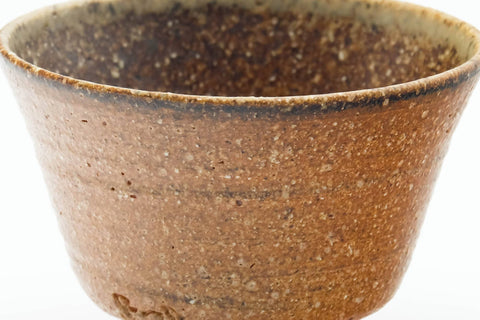 Japanese Teacup - Ash Glazed Shigaraki-yaki Asagao-gata Guinomi - 50ml