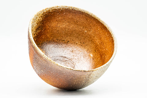 Japanese Matcha Bowl - Earthy Brown Orange Wan-nari Chawan - 250ml