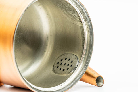 Japanese Tea Set - Copper Kyusu Teapot - Kensui Water Bowl - Chazutsu Storage Container