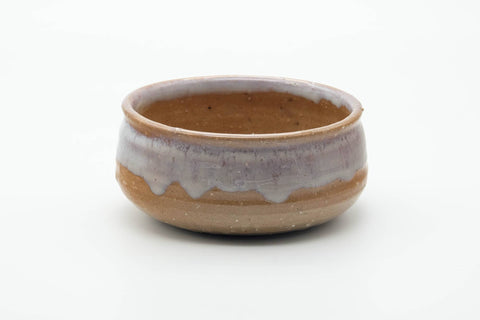 Japanese Kensui - Beige White Glazed Hagi-yaki Water Bowl - 600ml